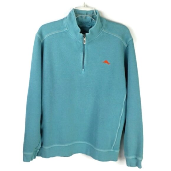 Tommy Bahama Nassau T214575 Blue Half Zip Pullover Sweatshirt Mens Large - Picture 13 of 13
